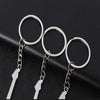 2 PCS Creative Guitar Keychain Metal Musical Instrument Pendant(Red)