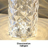 RGB Crystal Rose Atmosphere Table Lamp Bedroom Touch LED Decorative Night Light, Style: Bluetooth Speaker Model
