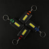 3W White Light COB LED Flashlight , Portable Small Light with Key Chain, Random Color Delivery
