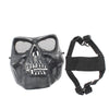 High Intensity Terrifying Evil Facepiece Skeleton Anti BB Bomb Face Mask with Elastic Bands(Black)