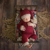 Newborn Photography Clothing Christmas Theme Modeling Mohair Hat + Jumpsuit Suit(Baby Boy)