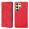 For Samsung Galaxy S25 Ultra 5G Skin Feel Magnetic Leather Phone Case(Red)