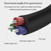 JINGHUA Audio Cable 3.5mm Male To Male AUX Audio Adapter Cable, Size: 2m(4 Knots Black)