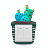 Luminous Three-dimensional Cactus Switch Sticker Socket Panel Cover Decor, Style: Cactus