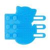Cat Self Groomer Brush Scratcher - Blue - Table Leg Mount