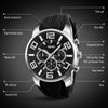 SKMEI 9128 Fashion Multifunctional 3D Large Dial Sports Wristwatch 30m Waterproof Quartz Watch(Red)