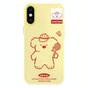 For iPhone XS Max Skin Feeling Jelly TPU Hybrid PC Phone Case(Koala Yellow)