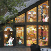 3 Packs Easter Egg Cartoon Glass Window Decoration Wall Sticker, Specification: Rainbow