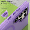 For Samsung Galaxy S23 Ultra 5G MagSafe Frosted Translucent TPU + PC Full Coverage Phone Case(Dark Purple)