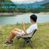 Small Outdoor Camping Leisure Beach Portable Folding Chair (White)