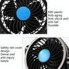 Car Fan Portable Mini Adjustable Car Double-Headed Electric Fan, Colour: Blue USB Universal