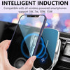 Car Cell Phone Holder Wireless Charger Aromatherapy Spray(Silver)