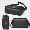 WEIXIER W126 Leisure Men Shoulder Bag Portable With USB Port Outdoor Messenger Bag(Black)