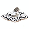 Large Dog Tent Bed 50cm, Beige Star - Cosy Canvas Pet Bed