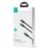 JOYROOM A21 100W Type-C to Type-C+8 Pin 2 in 1 Charging Cable, Length: 1.5m(Black)