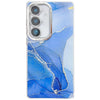 For Samsung Galaxy A15 5G Electroplated Marble Texture Phone Case(Dark Blue M16)