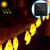 Ghost Shape 30 LEDs Outdoor Garden Waterproof Christmas Festival Decoration Solar Lamp String (Warm White)