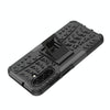 For Samsung Galaxy A26 5G Tire Texture TPU + PC Phone Case with Holder(Black)