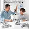 500pcs Twisted Rock Thrower Puzzle Toys Intelligence Hand Assembly Mechanical Gear Transmission Building Blocks High Difficulty Metal Model