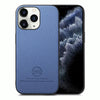 For iPhone 11 Pro Twill Fabric Leather Skin Back Phone Case(Blue)