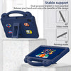 For Samsung Galaxy Tab A9 Handle Kickstand Children EVA Shockproof Tablet Case(Navy Blue)