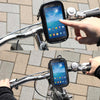 Bicycle Handlebar Mount Holder Waterproof / Sand-proof / Snow-proof / Dirt-proof Zipper Touch Bag, Suitable for Galaxy Note III / N9000 & Mega 6.3 / i9200(Black)