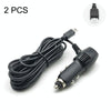 2 PCS Car Charger Driving Recorder Supply Line, Style: 1A+2A(Android Straight Head)