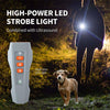 Ultrasonic Anti Barking Device with LED & Laser | Black+Orange
