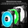 COOLMOON AS2 PWM Controlled Cooling Fan 12CM Dual-aperture Computer Water Cooling ARGB Chassis Fan (White)