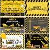 1.5m x 1m  Construction Vehicle Series Happy Birthday Photography Background Cloth(Mdm07792)