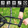 WEST BIKING Bicycle Lock Motorcycle Electric Car Anti-Theft Lock, Specification: Long U-shaped Lock+Cable