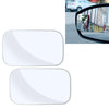 3R-054 2 PCS Car Truck Square Blind Spot Rear View Wide Angle Mirror Blind Spot Mirror 360 Degree Adjustable Wide-angle Mirror, Size: 7*4cm