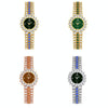 BS Bee Sister FA1580 Sparkling Full Diamond Watch Temperament Women Chain Watch(Golden Blue)