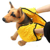 Chenille Pet Bath Towel, Yellow, 80x20cm - Soft & Absorbent