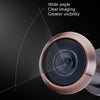 200° HD Wide Angle Door Viewer 26mm Red Bronze - Enhanced Security