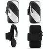 Running Mobile Phone Arm Bag Outdoor Equipment Wrist Bag(Black White)