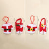Christmas Table Decoration Christmas Small Clothes Pants Cutlery Cover(Plastic Button)