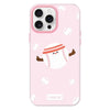 For iPhone 15 Pro Max Skin Feeling Jelly TPU Hybrid PC Phone Case(Sports Baseball Pink)