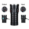 3 Gears, K18MAX 18xT6, Luminous Flux: 5400lm LED Flashlight, Without Battery (Black)