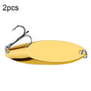 2 PCS 3g PROBEROS DW342 Lure VIB Metal Sequins(Gold)