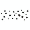 20pcs /Set Acrylic Stars Mirror Stereo Wall Stickers Home Decoration Soft Mirror(Black)