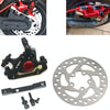 3 in 1 Scooter Modified Hydraulic Brake + 120mm Disc Brake Disc + Modified Seat Set For Xiaomi Mijia M365 Pro(Black Brake + Black Adapter)