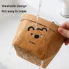 Desktop Separate Storage Washable Kraft Paper Bag, Size: Bear 10x10x15cm