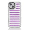 For iPhone 15 Capsule Glitter TPU Hybrid PC Airbag Phone Case(Purple)