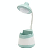 USB Charging LED Desk Light Eye Protection Lamp with Pen Holder and Phone Holder(CS276-4 Green)