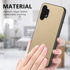 For Samsung Galaxy A32 5G Twill Fabric Leather Skin Back Phone Case(Khaki)