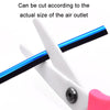 10pcs/pack Car Air Conditioner Vent U-Shaped Electroplating Decorative Strip(Plating Gold)