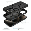 For iPhone 11 Pro Max Skin Feel Frosted MagSafe Magnetic Phone Case(Transparent Black)