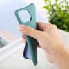 Solid Silicone Phone Case For iPhone 15(Dark Green)