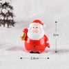 5pcs Christmas Decoration Accessories Micro Landscape Christmas Gift Resin Small Ornament, Style: Santa Claus No.6